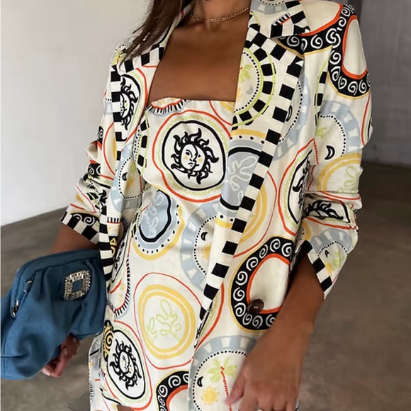 NEVER FULLY DRESSED CREAM MOSAIC PLATE SOL BANDEAU TOP - BNWT - US16 - Picture 11 of 12